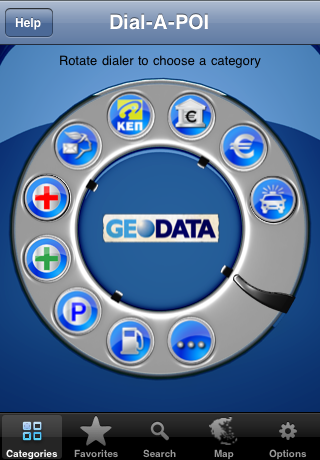 Dial-A-POI — web map interface