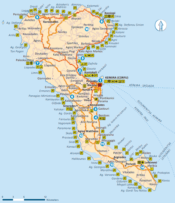 City centre map — detail