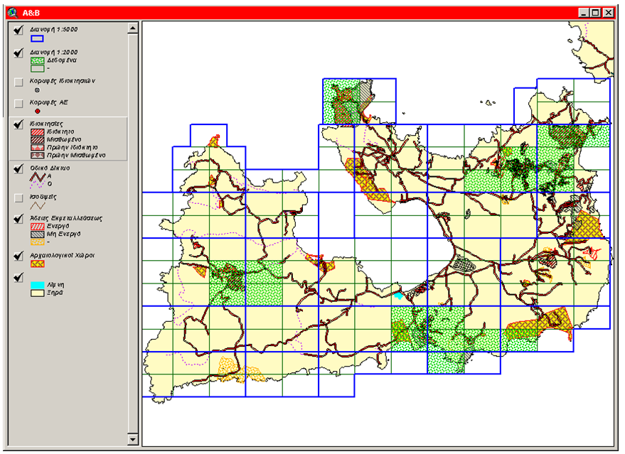 Lease boundary spatial database