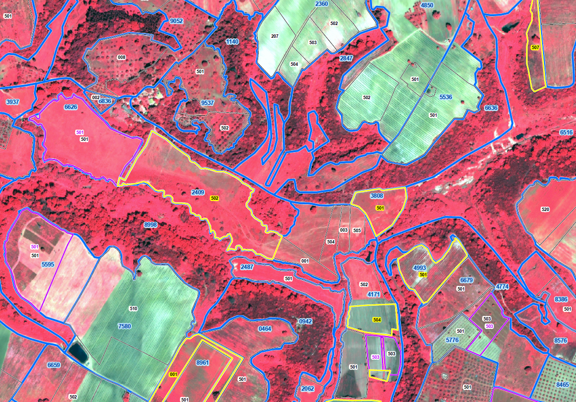 Multispectral satellite imagery